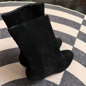 Black Suede Boots